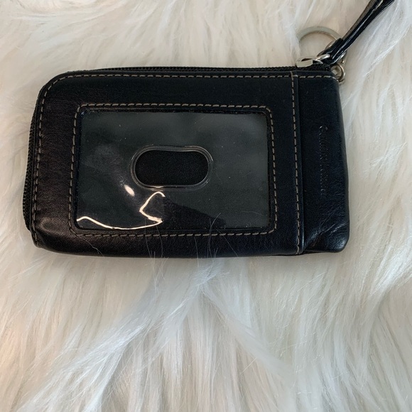 Fossil Black Leather Key & Card Holder - Picture 3 of 5